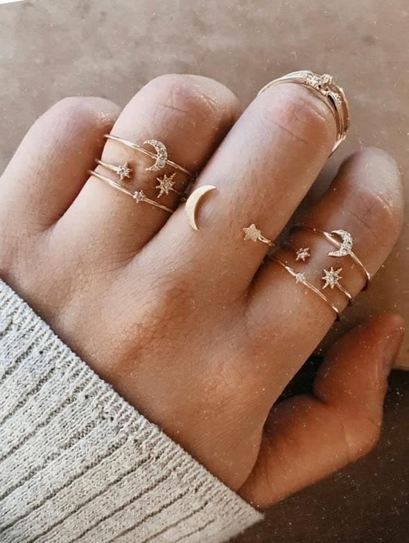 Fashion Abigail Moon & Stars Ring