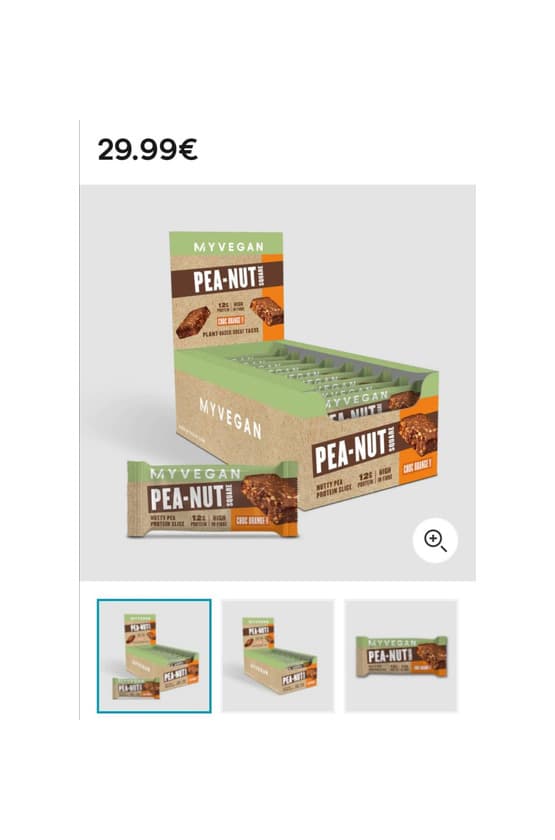 Producto Barra Proteica Vegan