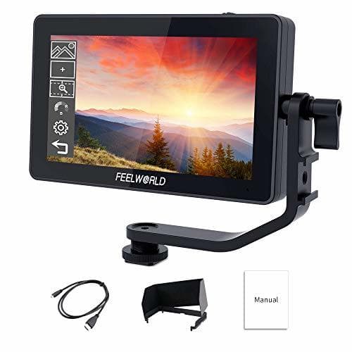 Place Feelworld F6 Plus 5.5 Pulgadas On Camera Field Monitor de Campo DSLR