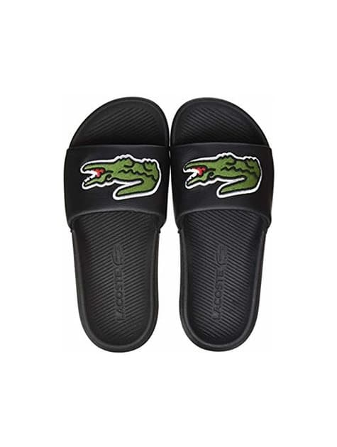 Moda Lacoste Croco Slide 319 4 Us Cfa, Sandalias de Punta Descubierta para