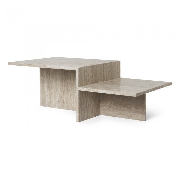 Moda DISTINCT TRAVERTINE Coffee table - FERM LIVING