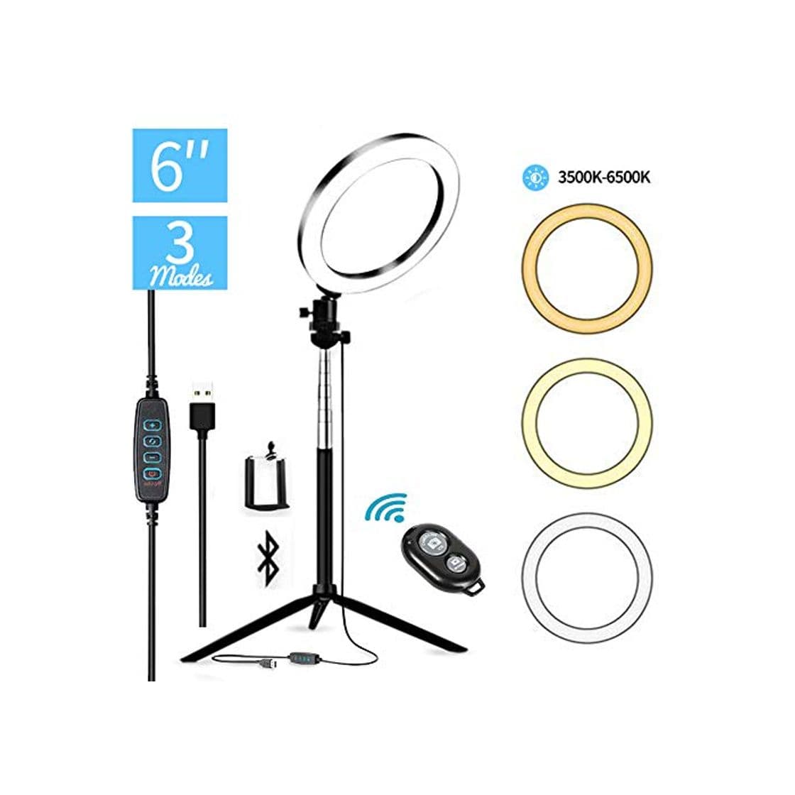 Electronic LTPAG 6" Anillo de Luz LED