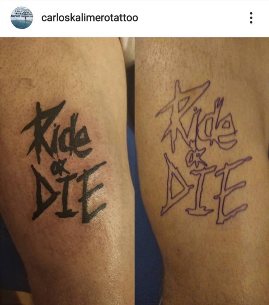 Moda Tattoo Ride Or Die