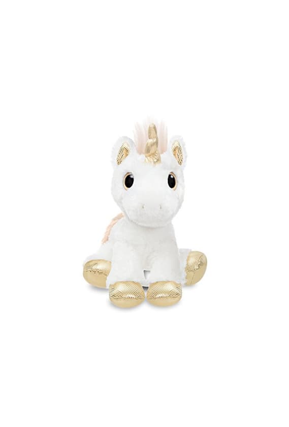 Producto Aurora- Peluches y muñecas, Color Blanco y Dorado, 31cm