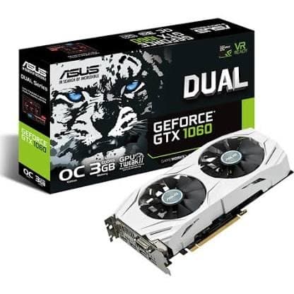 Moda Placa gráfica asus geforce gtx 1060 dual oc 3gb