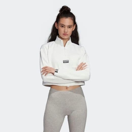 Fashion adidas Sweatshirt Curta - Branco | adidas Portugal