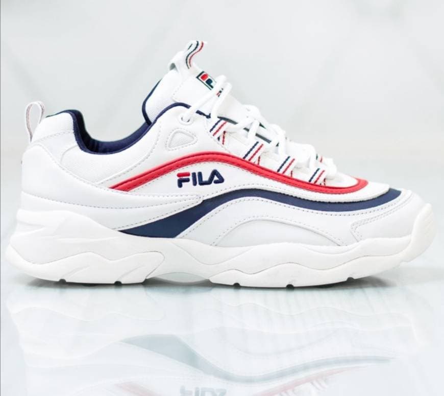 Fashion Shoes Women - Fila Ray Low WMN 1010562.150 (White, Dark Blue ...