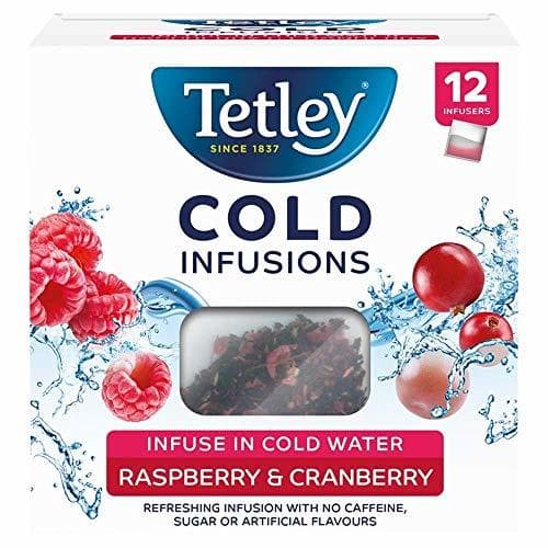 Lugar Tetley Cold Infusions Frambuesa y Arándano 12 Bolsas Paquete de 2