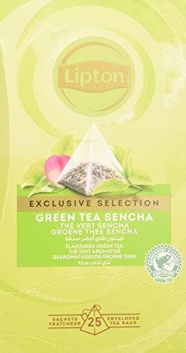 Producto Lipton Selección Exclusiva Té Verde Sencha - 6 Cajas con 25 Pirámides