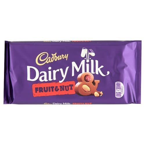 Producto MILKA chocolate cadbury dairy milk fruit&nut tableta 200 gr