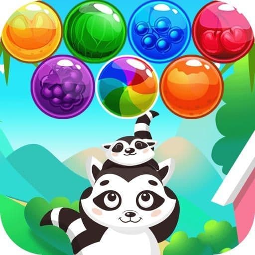 App Raccoon Bubble-Colorful Puzzle