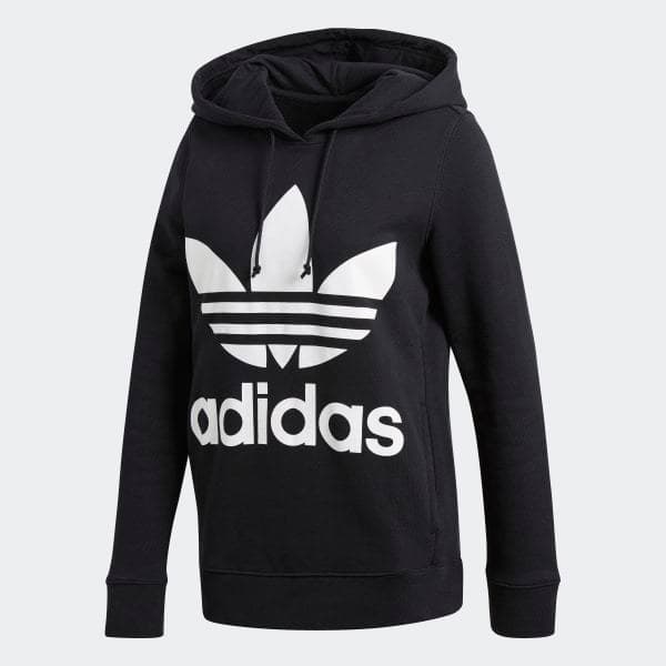 Fitness adidas Trefoil H Sudadera con Capucha, Mujer, Negro