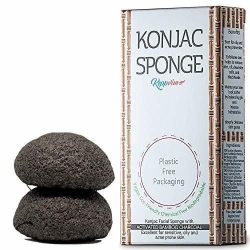 Beauty Esponja Konjac Orgánico con Carbón Activado