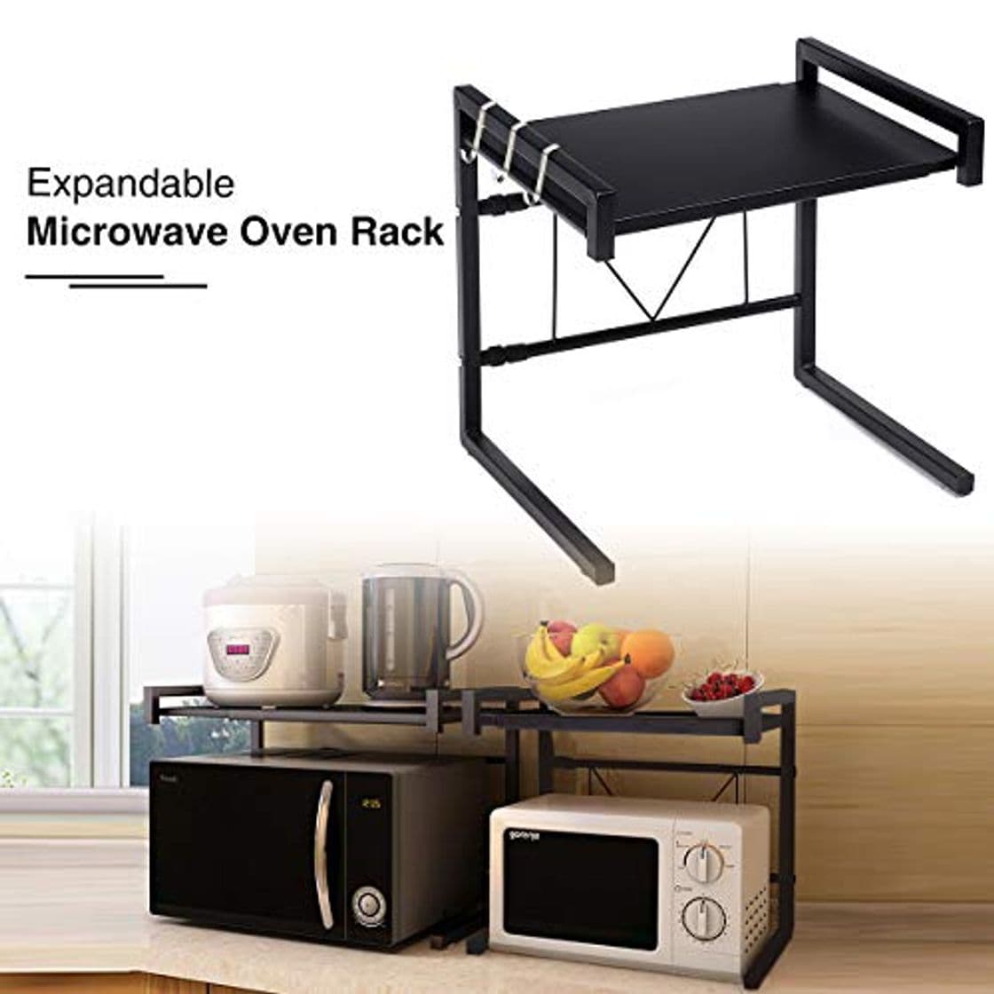 Product GEMITTO Soporte Extensible para Microondas Estante para Horno de Microondas de Acero