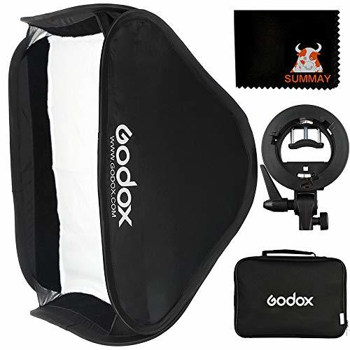 Electrónica Godox SFUV8080 80x80cm Softbox Universal Plegable Kit con Soporte Speedlite Estilo S