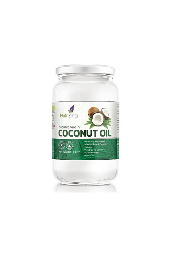 Product NutriZing Aceite de Coco Virgen Orgánico ~ 1 Litro ~ 100% Crudo