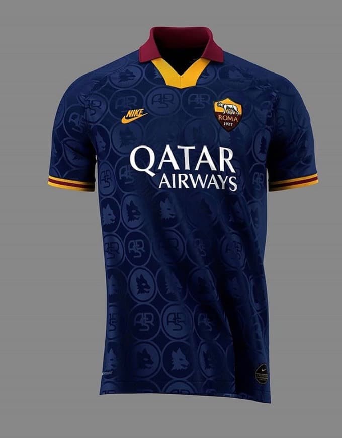 Fitness AS Roma Camiseta Equipación Domicilio Stadium 2019/2020