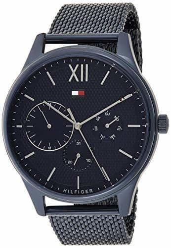 Moda Tommy Hilfiger Reloj Multiesfera para Hombre de Cuarzo con Correa en Acero