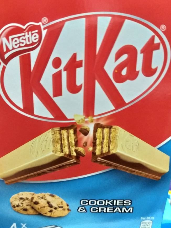 Producto Snack de Chocolate Kit Kat 2 Finger Cookies&Cream