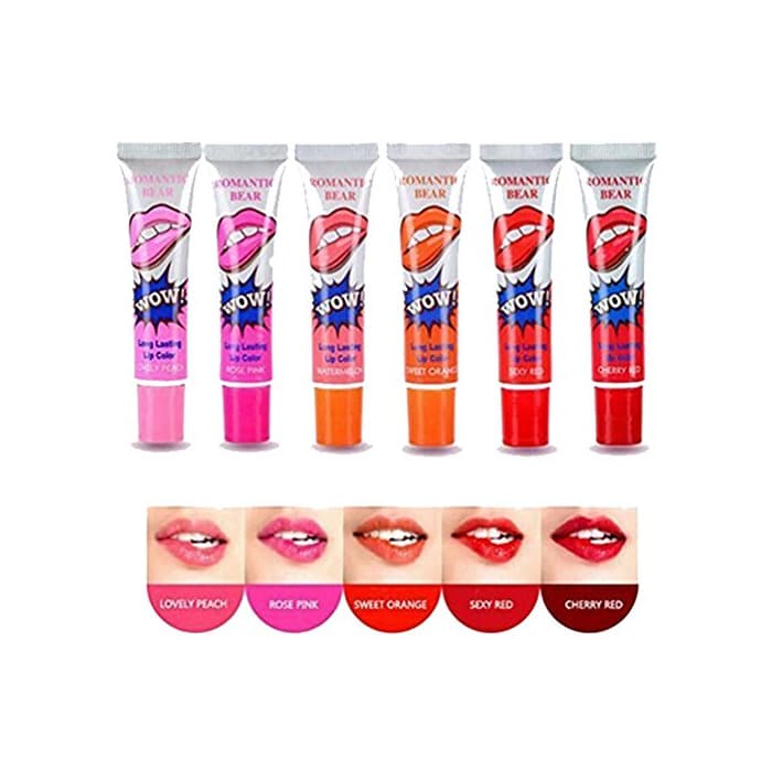 Product Kentop 6 colores Magic Peel Off Mask Tint constante una agua Labios Brillo