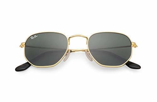 Moda Ray-Ban G-15 Gafas de sol verde clásico RB3548N oro