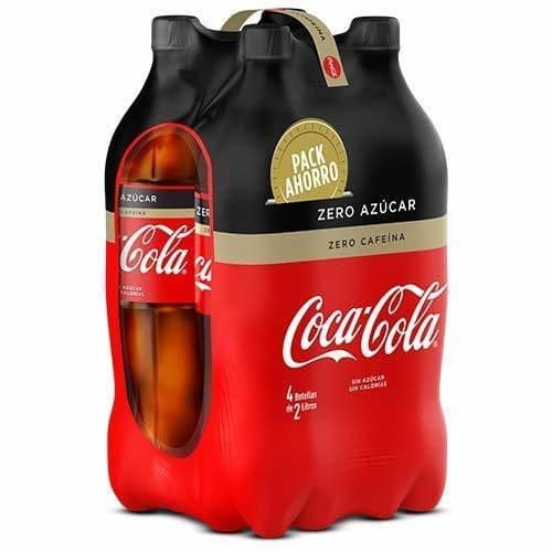 Product Coca Cola Zero Refresco con Gas con Zero Azúcar, Zero Cafeína, Zero