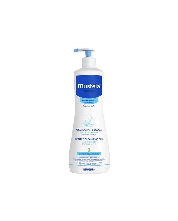 Beauty Mustela - Gel dermolimpiador lavante sin jabón cabello y cuerpo