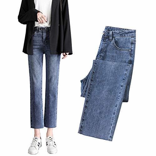 Product XACXYDP Los Jeans para Mujer con Bordes Rasgados Son Pantalones Casuales De