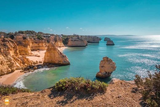 Lugar Praia da Marinha Lagoa