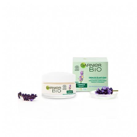 Belleza Garnier BIO Crema Anti Edad Regeneradora Aceite Esencial Lavanda y Argán Ecológicos