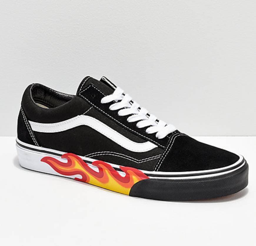 Fashion Vand old skool flame cut out

