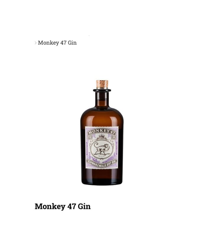 Producto Monkey 47 gin