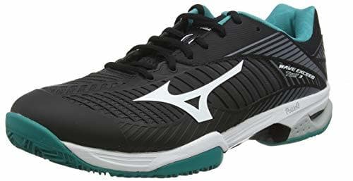 Moda Mizuno Wave Exceed Tour 3 CC, Zapatillas de Tenis Adultos Unisex, Negro