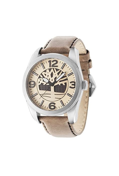 Fashion Timberland Bolton Reloj para Hombre Analógico de Cuarzo con Brazalete de Piel