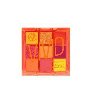 Moda W7 - Paleta de pigmentos prensados Vivid - Outrageous Orange