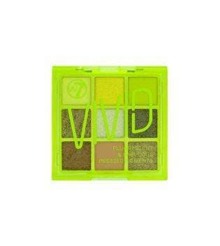 Moda W7 - Paleta de pigmentos prensados Vivid - Glowin' Green