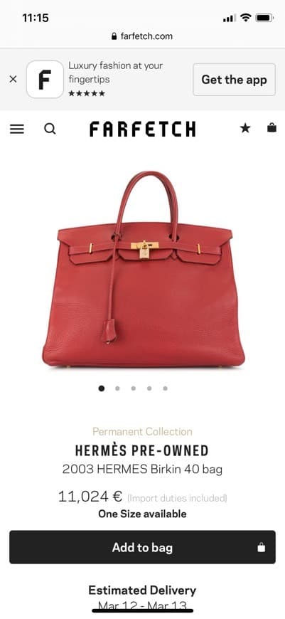 Fashion Hermes birkin com um ótimo preço 