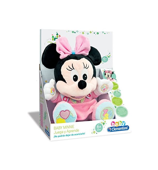 Producto Clementoni- Animales de Cine y Television Peluche Juega y aprende Minnie, Color