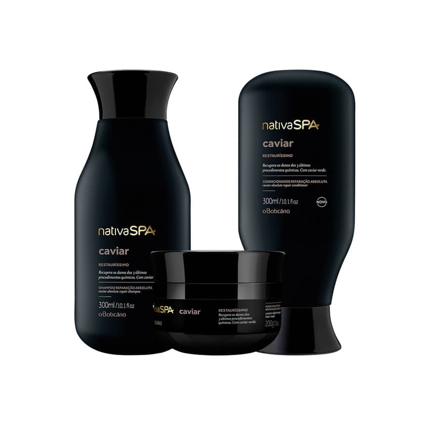 Product Combo nativa spa caviar cabelos com máscara capilar