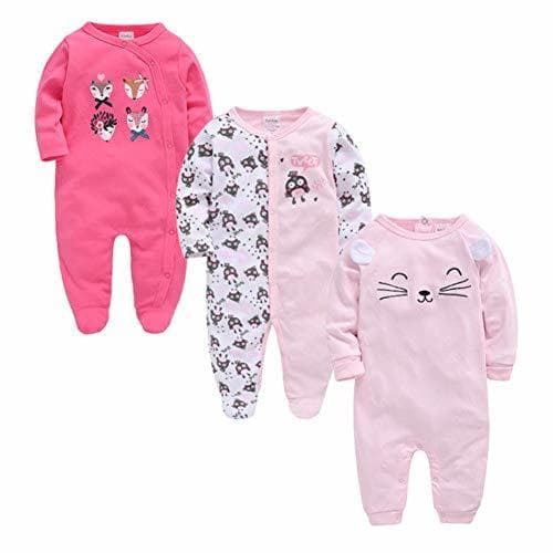 Product HFDJTAFS 3 4 Unids/lote Verano Bebé Niño Roupa De Bebes Mono Recién Nacido