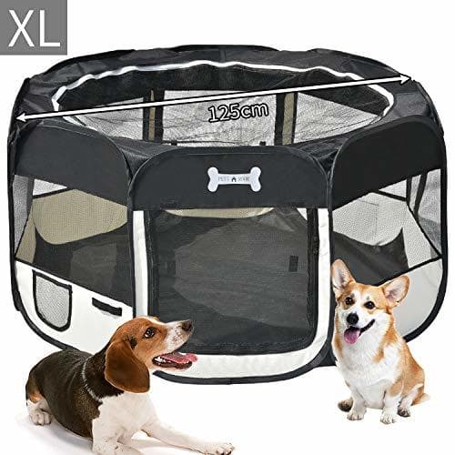 Product MC Star Portátil Parque Corral Oxford Cachorro Animales para Perros, Gatos, Conejos