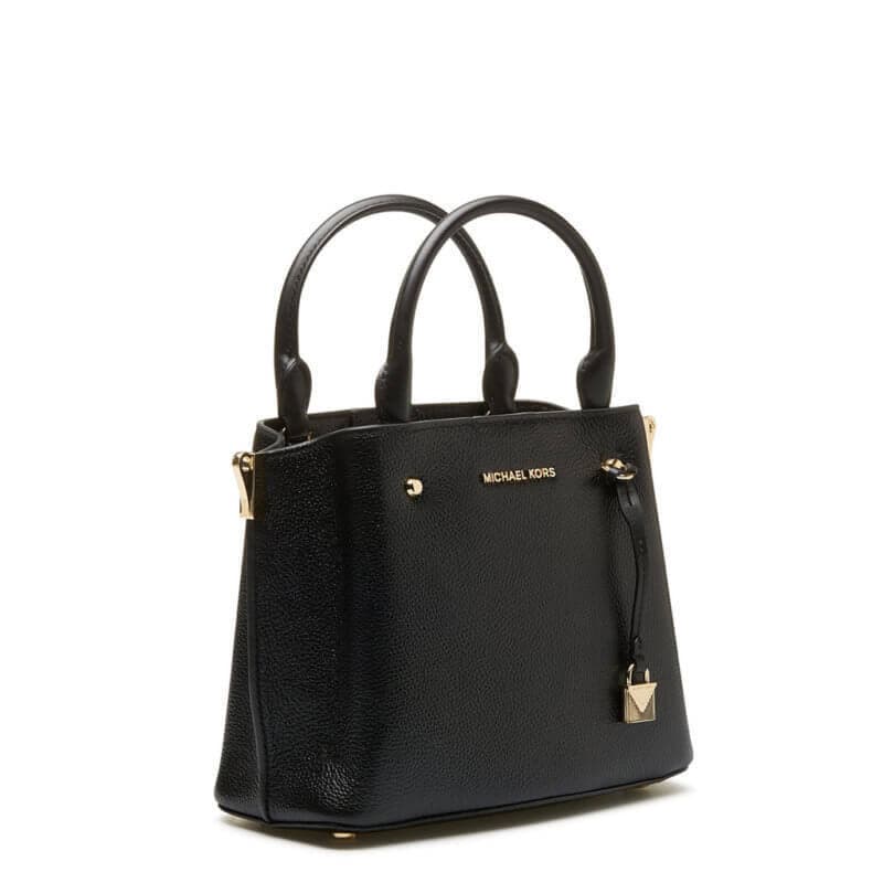 App Arielle Small Pebbled Leather Satchel