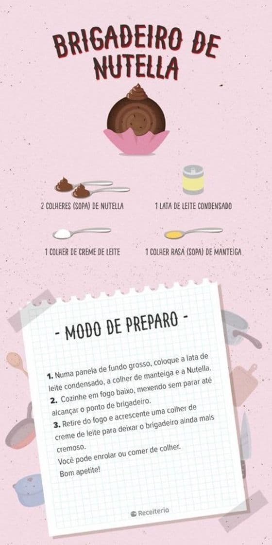 Moda brigadeiro de nutella!