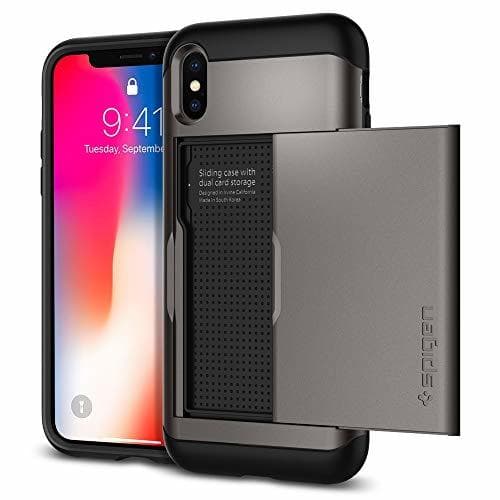 Place Spigen Funda iPhone X, [Slim Armor CS] Delgado de Doble Capa de