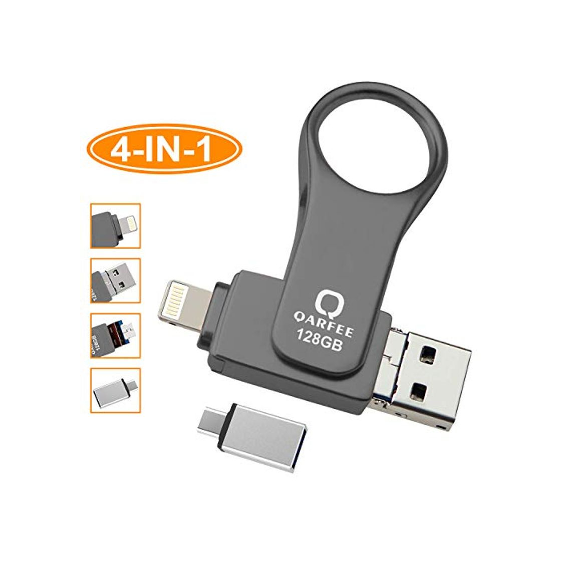 Product Memoria USB Universal de 128 GB, Pen Drive Tipo C Micro USB