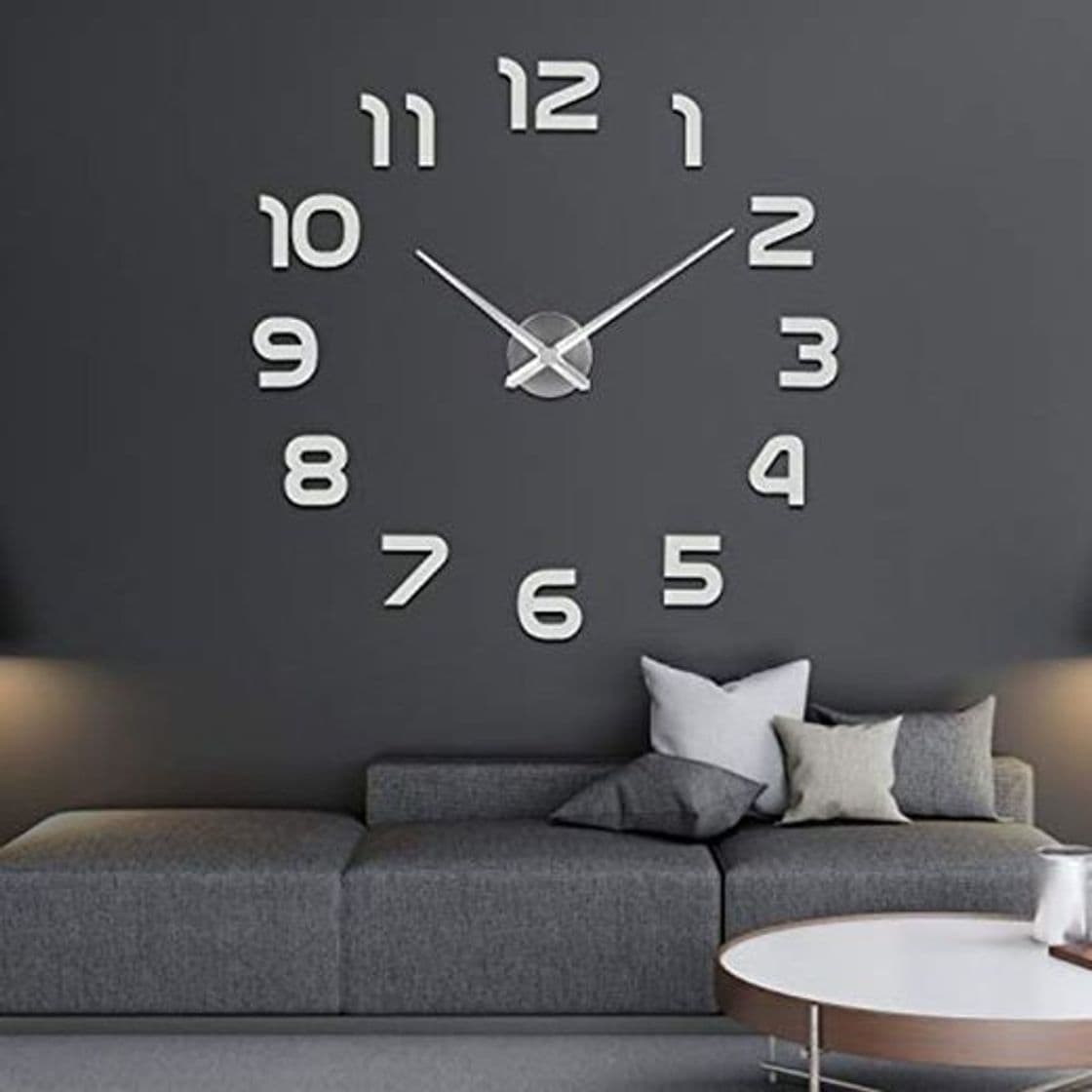 Product SOLEDI Reloj de Pared 3D DIY Reloj de Etiqueta de Pared Decoración