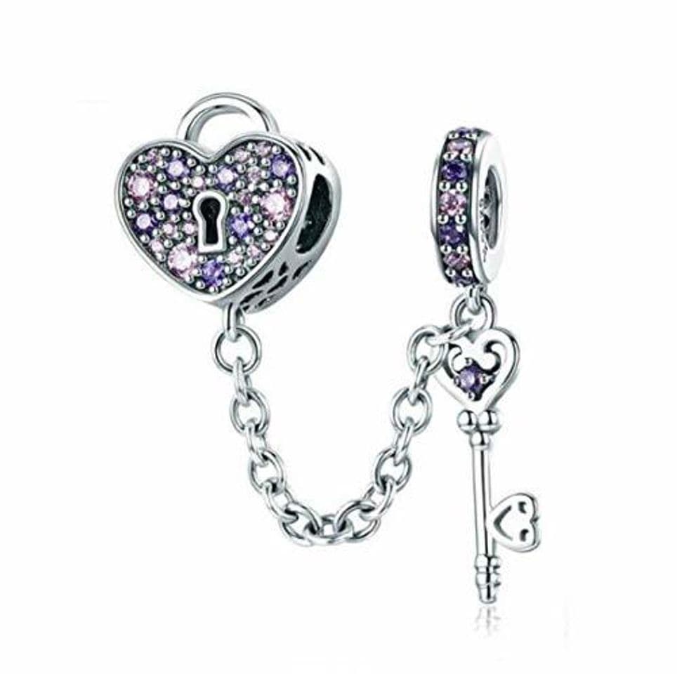 Product Abalorio de plata de ley 925 con diseño de corazón con texto