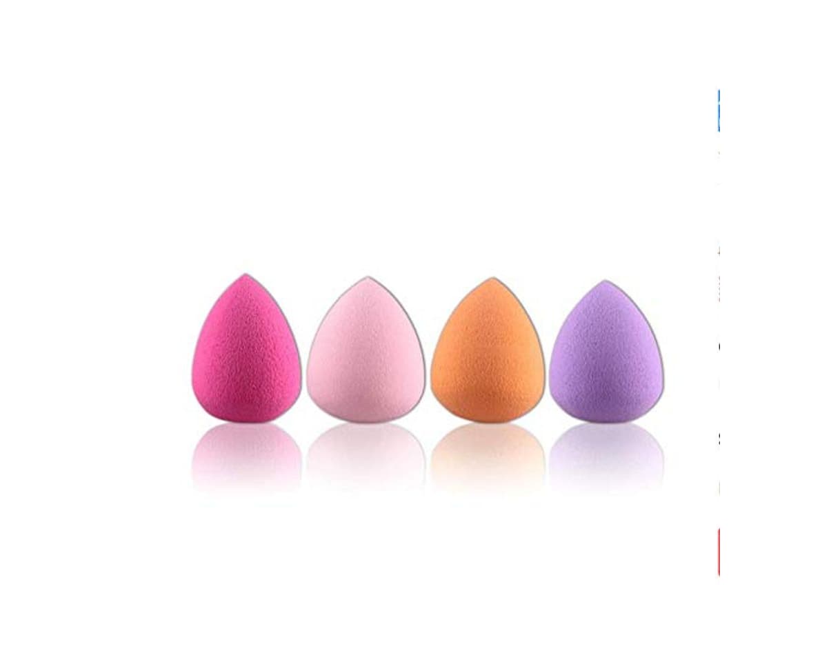 Producto ZZDJ Esponja de Maquillaje 4 PCS Soft Makeup Sponge Foundation Puff Powder Eyes Lips Professional Eyes Lips Smooth Beauty Puff Beauty Cosmetic Puff para Mujeres s