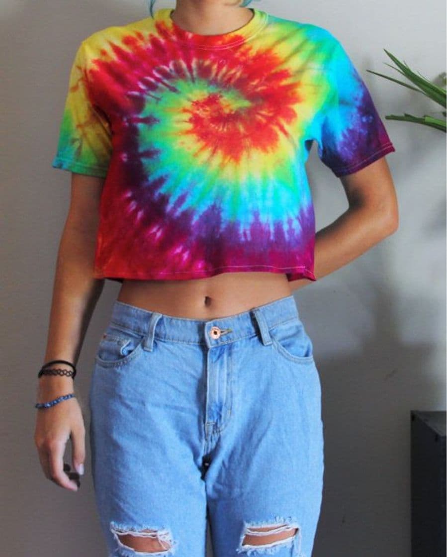 Moda Blusa tie dye 🌈