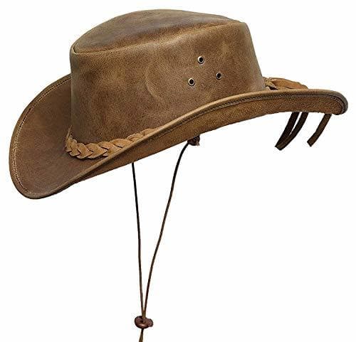 Fashion BRANDSLOCK Marcas de Bloqueo para Hombre Vintage Gran ala Vaquero Aussie Estilo